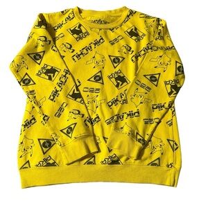 Pokémon boys large faded yellow sweatshirt